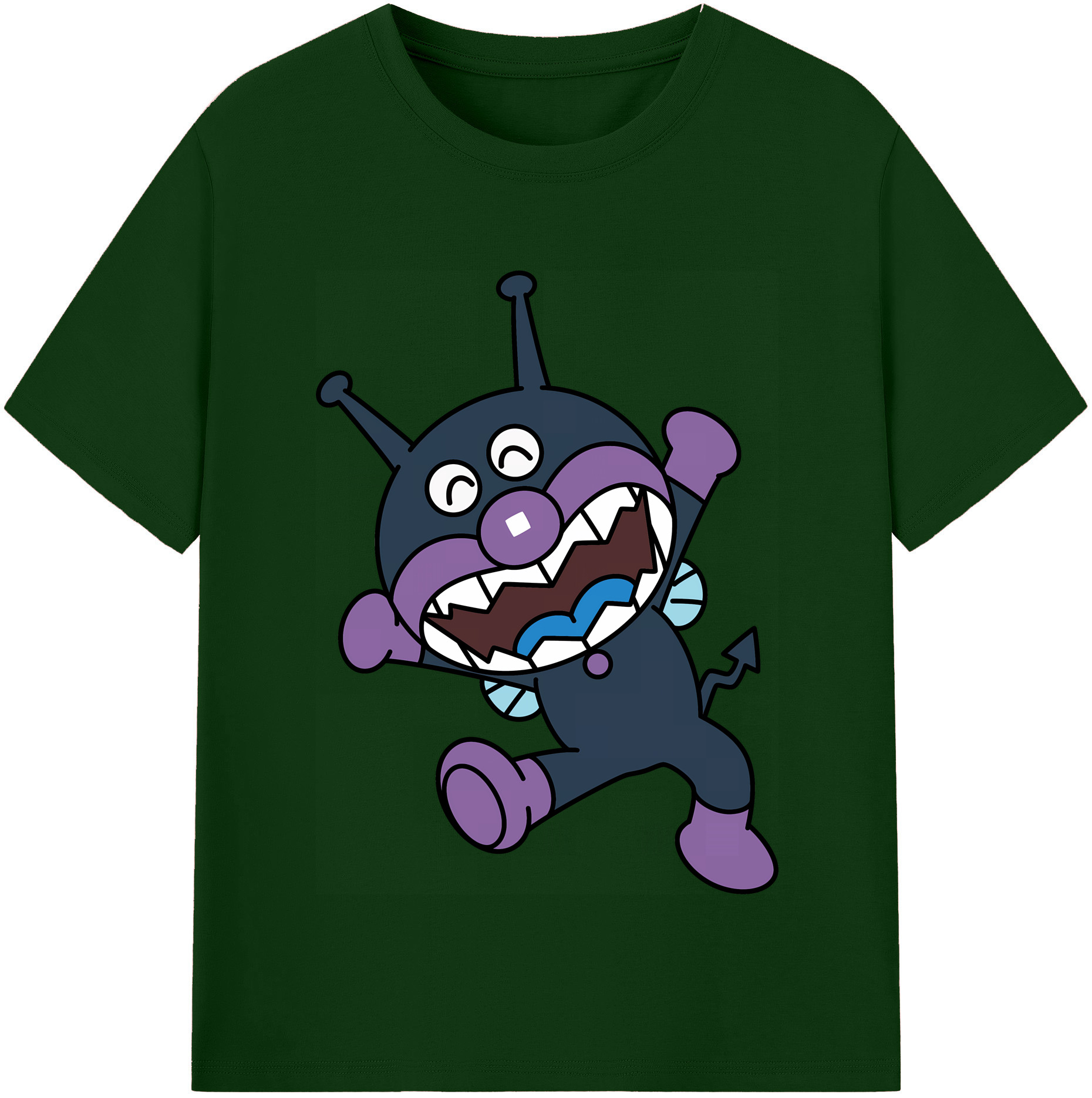 （画像用） アンパンマン Anpanman 綿100％半袖Tシャツ（フロントプリント）